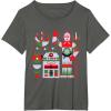 imageStar Wars R2D2 and C3PO Holiday Droids Rebel Christmas TShirtAsphalt Grey