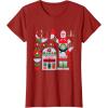 imageStar Wars R2D2 and C3PO Holiday Droids Rebel Christmas TShirtCranberry Red
