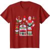imageStar Wars R2D2 and C3PO Holiday Droids Rebel Christmas TShirtCranberry Red