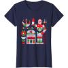 imageStar Wars R2D2 and C3PO Holiday Droids Rebel Christmas TShirtNavy Blue