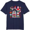 imageStar Wars R2D2 and C3PO Holiday Droids Rebel Christmas TShirtNavy Blue