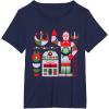 imageStar Wars R2D2 and C3PO Holiday Droids Rebel Christmas TShirtNavy Blue