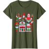 imageStar Wars R2D2 and C3PO Holiday Droids Rebel Christmas TShirtOlive Green