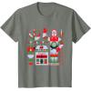 imageStar Wars R2D2 and C3PO Holiday Droids Rebel Christmas TShirtOlive Heather