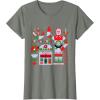 imageStar Wars R2D2 and C3PO Holiday Droids Rebel Christmas TShirtOlive Heather
