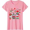 imageStar Wars R2D2 and C3PO Holiday Droids Rebel Christmas TShirtPink