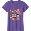 imageStar Wars R2D2 and C3PO Holiday Droids Rebel Christmas TShirtPurple Heather
