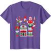 imageStar Wars R2D2 and C3PO Holiday Droids Rebel Christmas TShirtPurple Heather