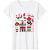 imageStar Wars R2D2 and C3PO Holiday Droids Rebel Christmas TShirtWhite