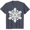 imageStar Wars Stormtrooper Christmas Snowflake Graphic TShirt TShirtHeather Blue