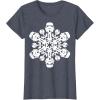 imageStar Wars Stormtrooper Christmas Snowflake Graphic TShirt TShirtHeather Blue