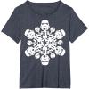 imageStar Wars Stormtrooper Christmas Snowflake Graphic TShirt TShirtHeather Blue
