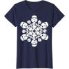 imageStar Wars Stormtrooper Christmas Snowflake Graphic TShirt TShirtNavy Blue
