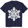 imageStar Wars Stormtrooper Christmas Snowflake Graphic TShirt TShirtNavy Blue