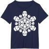 imageStar Wars Stormtrooper Christmas Snowflake Graphic TShirt TShirtNavy Blue