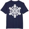 imageStar Wars Stormtrooper Christmas Snowflake Graphic TShirt TShirtNavy Blue