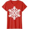 imageStar Wars Stormtrooper Christmas Snowflake Graphic TShirt TShirtRed