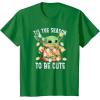 imageStar Wars The Mandalorian Christmas Grogu Tis The Season TShirtKelly Green