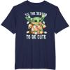 imageStar Wars The Mandalorian Christmas Grogu Tis The Season TShirtNavy Blue