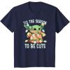 imageStar Wars The Mandalorian Christmas Grogu Tis The Season TShirtNavy Blue
