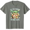 imageStar Wars The Mandalorian Christmas Grogu Tis The Season TShirtOlive Heather