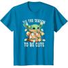 imageStar Wars The Mandalorian Christmas Grogu Tis The Season TShirtSapphire Blue