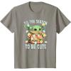 imageStar Wars The Mandalorian Christmas Grogu Tis The Season TShirtSlate Grey