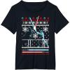 imageStar Wars Vader Luke Duel Christmas Sweater Graphic TShirt TShirtBlack