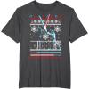 imageStar Wars Vader Luke Duel Christmas Sweater Graphic TShirt TShirtDark Heather Grey