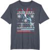 imageStar Wars Vader Luke Duel Christmas Sweater Graphic TShirt TShirtHeather Blue