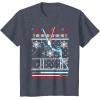 imageStar Wars Vader Luke Duel Christmas Sweater Graphic TShirt TShirtHeather Blue