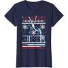imageStar Wars Vader Luke Duel Christmas Sweater Graphic TShirt TShirtNavy Blue