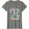 imageStar Wars Vader Luke Duel Christmas Sweater Graphic TShirt TShirtOlive Heather