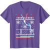 imageStar Wars Vader Luke Duel Christmas Sweater Graphic TShirt TShirtPurple Heather