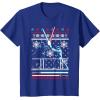 imageStar Wars Vader Luke Duel Christmas Sweater Graphic TShirt TShirtRoyal Blue