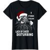 imageStar Wars Vader Santa Lack Holiday Cheer Christmas TShirt TShirtBlack