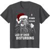 imageStar Wars Vader Santa Lack Holiday Cheer Christmas TShirt TShirtDark Heather Grey