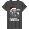 imageStar Wars Vader Santa Lack Holiday Cheer Christmas TShirt TShirtDark Heather Grey