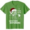 imageStar Wars Vader Santa Lack Holiday Cheer Christmas TShirt TShirtGrass Green