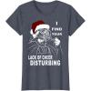 imageStar Wars Vader Santa Lack Holiday Cheer Christmas TShirt TShirtHeather Blue