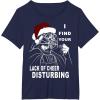 imageStar Wars Vader Santa Lack Holiday Cheer Christmas TShirt TShirtNavy Blue