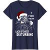 imageStar Wars Vader Santa Lack Holiday Cheer Christmas TShirt TShirtNavy Blue