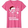 imageStar Wars Vader Santa Lack Holiday Cheer Christmas TShirt TShirtPink Heather