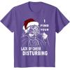 imageStar Wars Vader Santa Lack Holiday Cheer Christmas TShirt TShirtPurple Heather