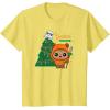 imageStar Wars Wicket Ewok Christmas Holiday Yuletide Yub Nub TShirtLemon Yellow