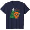 imageStar Wars Wicket Ewok Christmas Holiday Yuletide Yub Nub TShirtNavy Blue