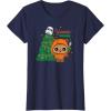 imageStar Wars Wicket Ewok Christmas Holiday Yuletide Yub Nub TShirtNavy Blue