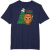 imageStar Wars Wicket Ewok Christmas Holiday Yuletide Yub Nub TShirtNavy Blue