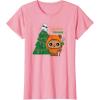 imageStar Wars Wicket Ewok Christmas Holiday Yuletide Yub Nub TShirtPink
