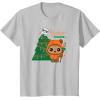 imageStar Wars Wicket Ewok Christmas Holiday Yuletide Yub Nub TShirtSilver Grey